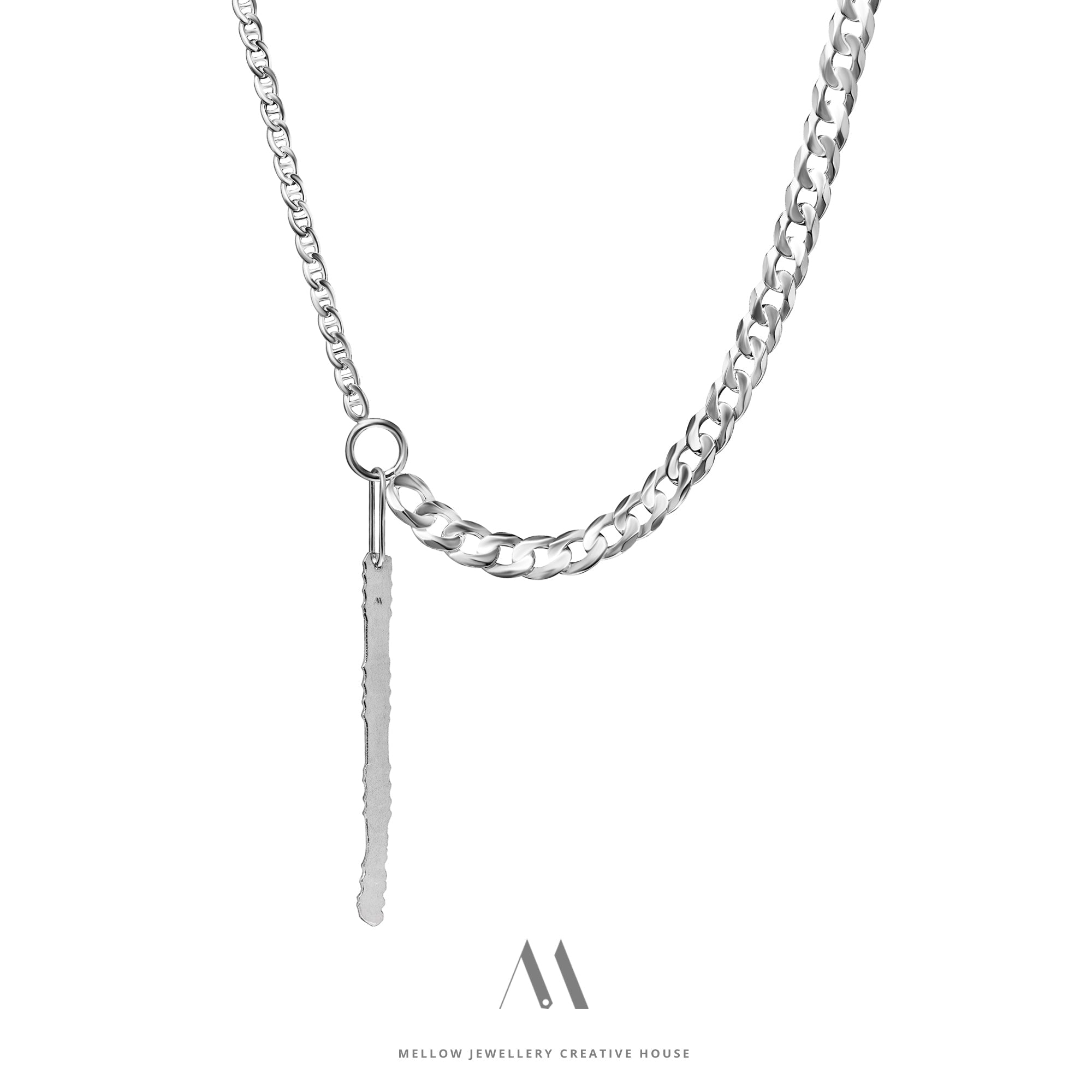 Sterling silver necklace N4/SiE106 - Mellow Jewellery Creative House
