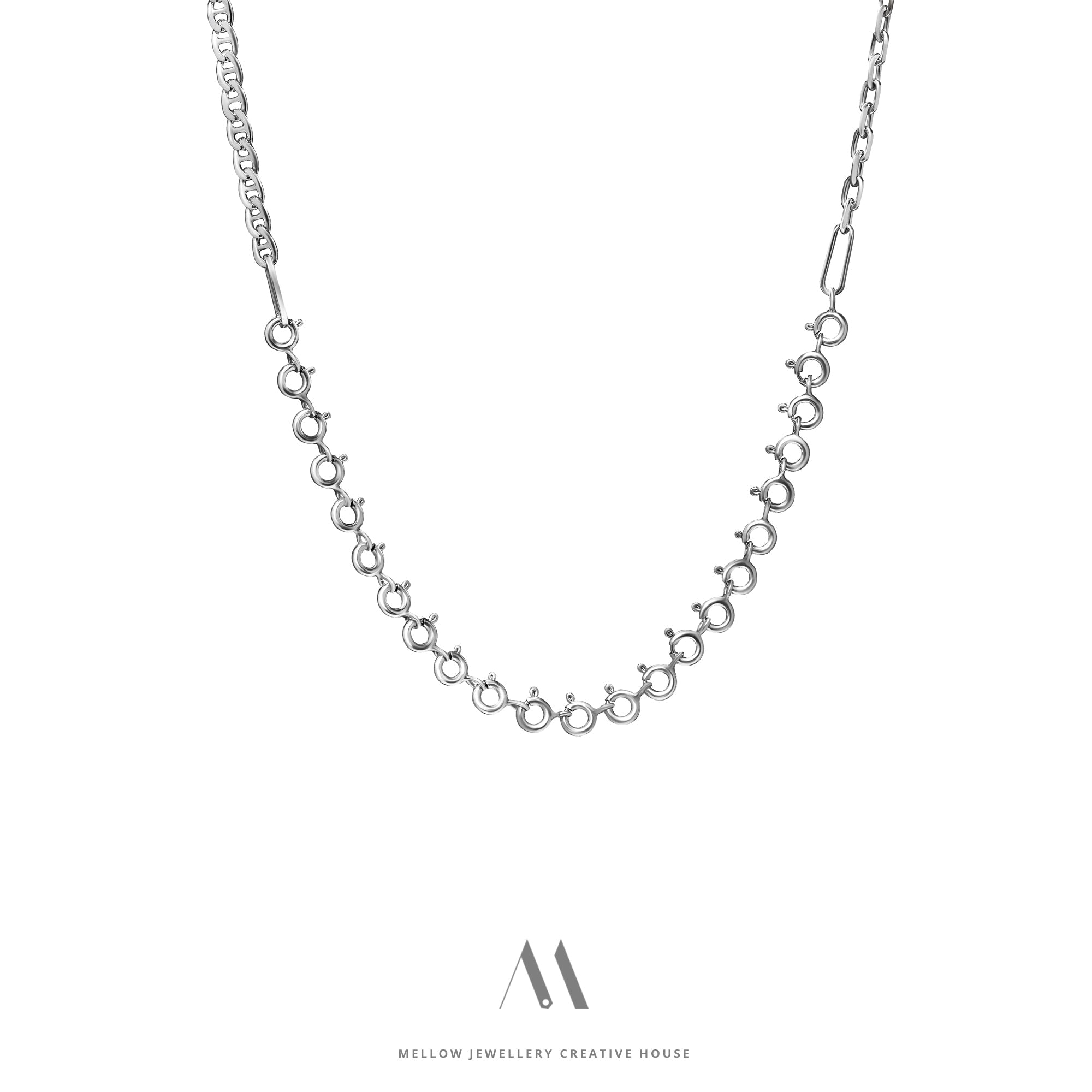 Sterling silver necklace N4/SiE107 - Mellow Jewellery Creative House