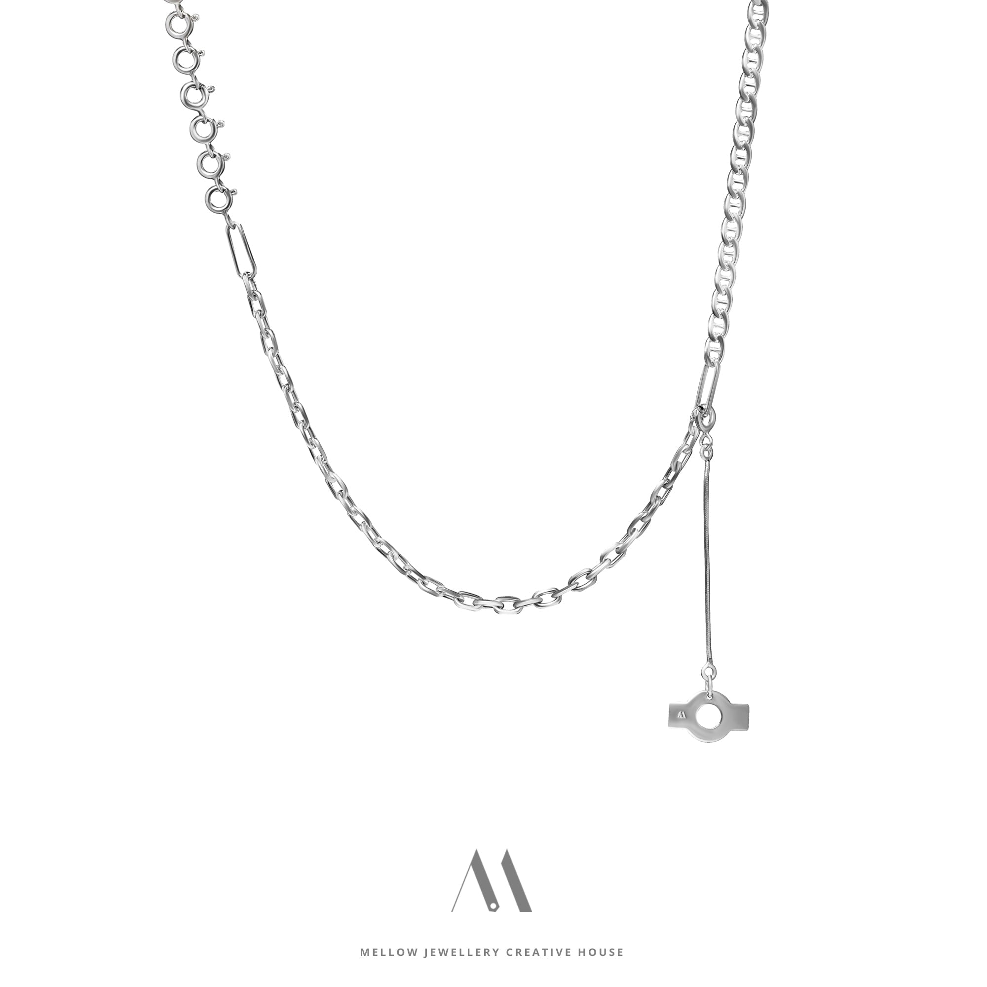 Sterling silver necklace N4/SiE107 - Mellow Jewellery Creative House