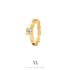 14k solid yellow gold Diamonds ring CMR/249 - Mellow Jewellery Creative House