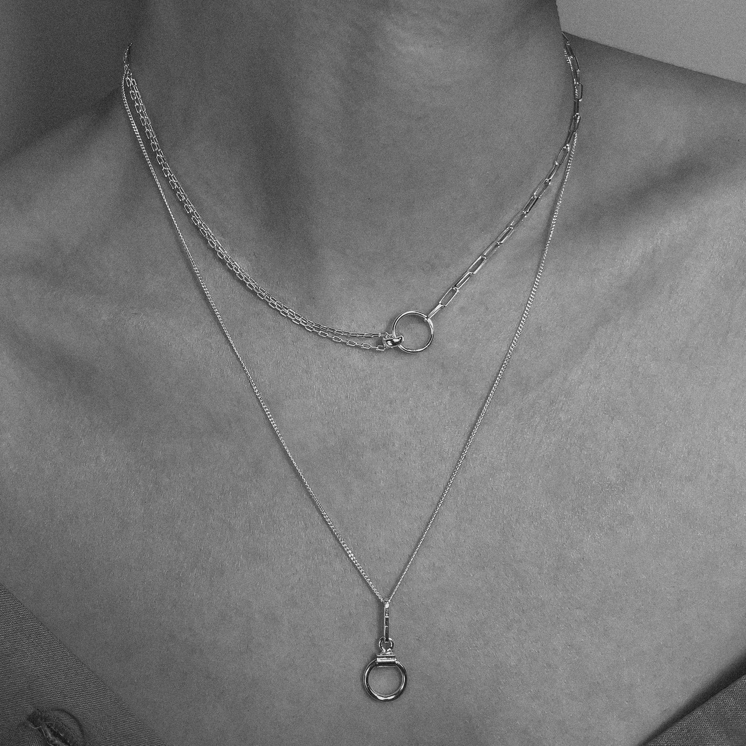 Sterling silver necklace N4/SS07