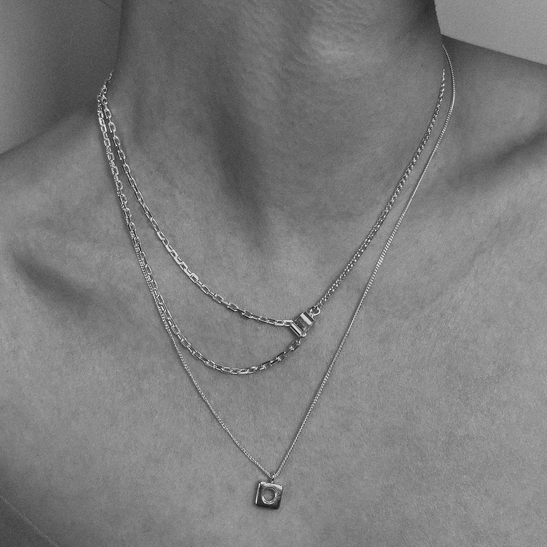 Sterling silver necklace N4/SS06