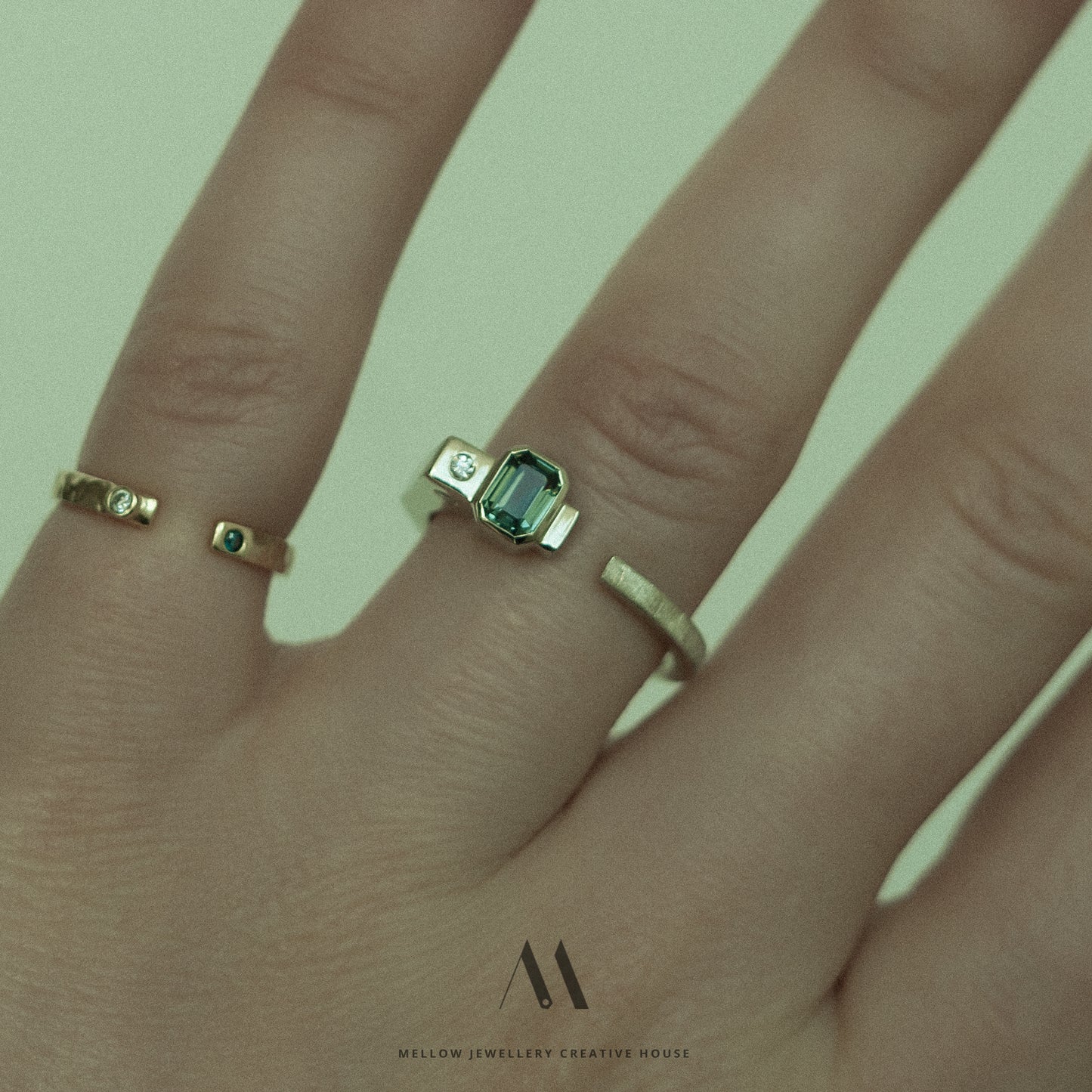 Custom Sapphire Diamonds ring CMR/113