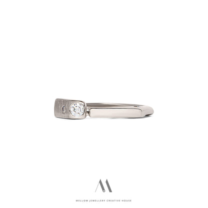 14k solid white gold Diamonds ring CMR/159