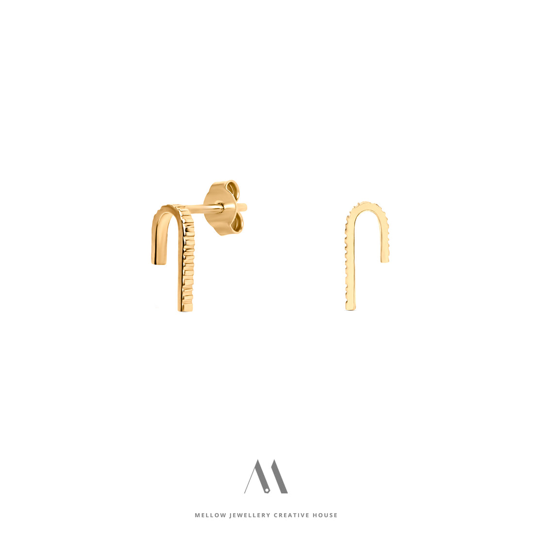 14k Solid gold earrings E3/Au05