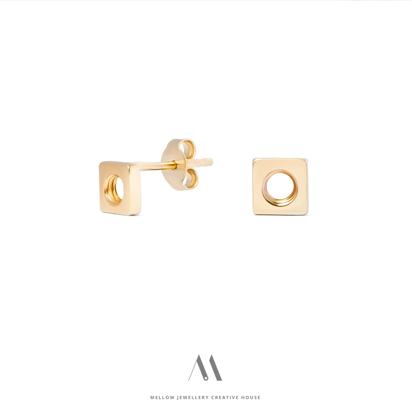 Solid gold earring E3/Au43