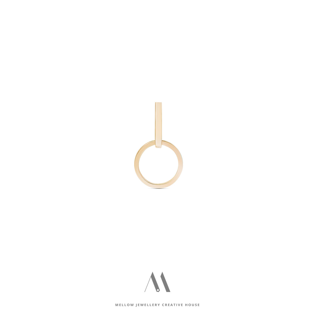 Solid gold earring E3/Au46