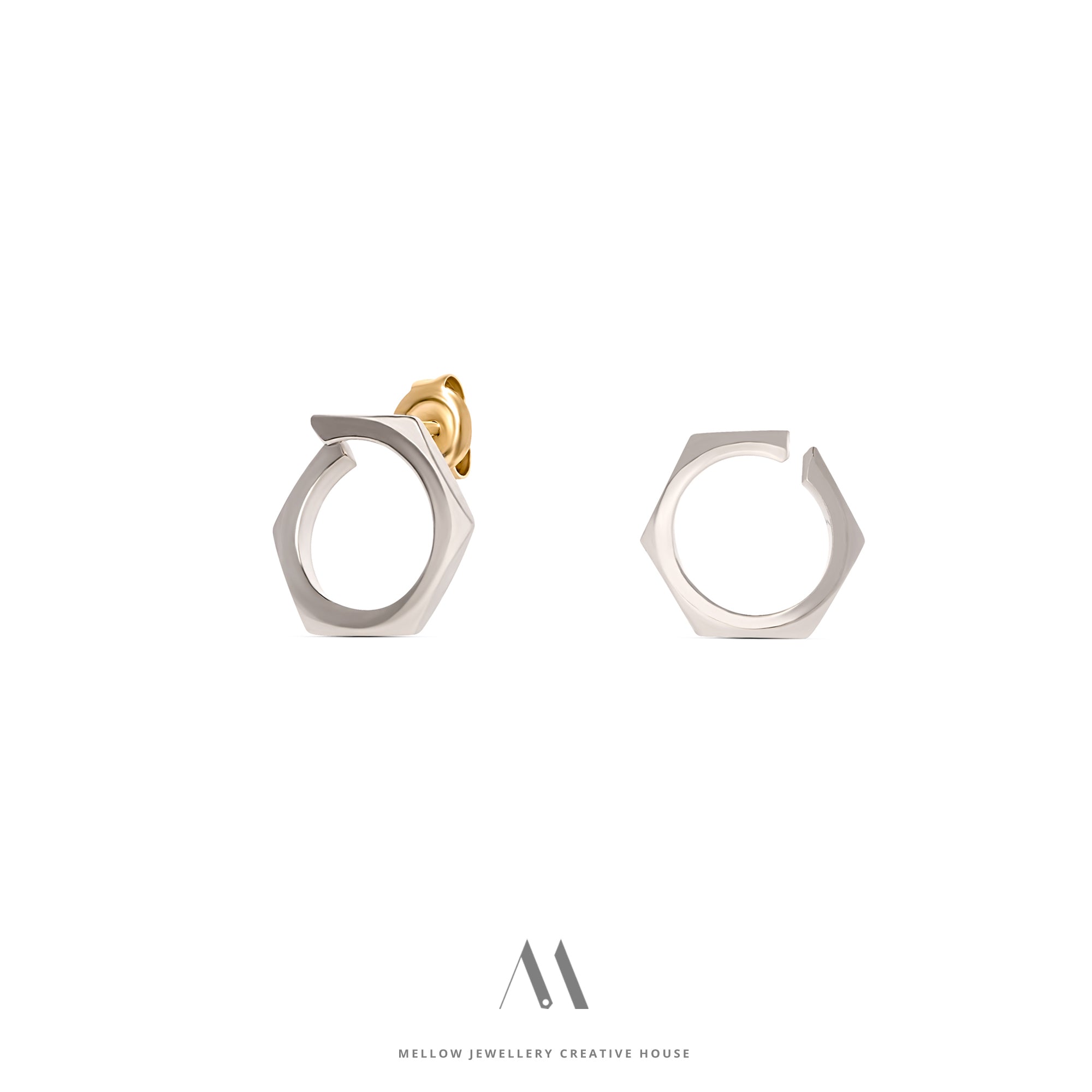 Solid gold earrings E3/Au56