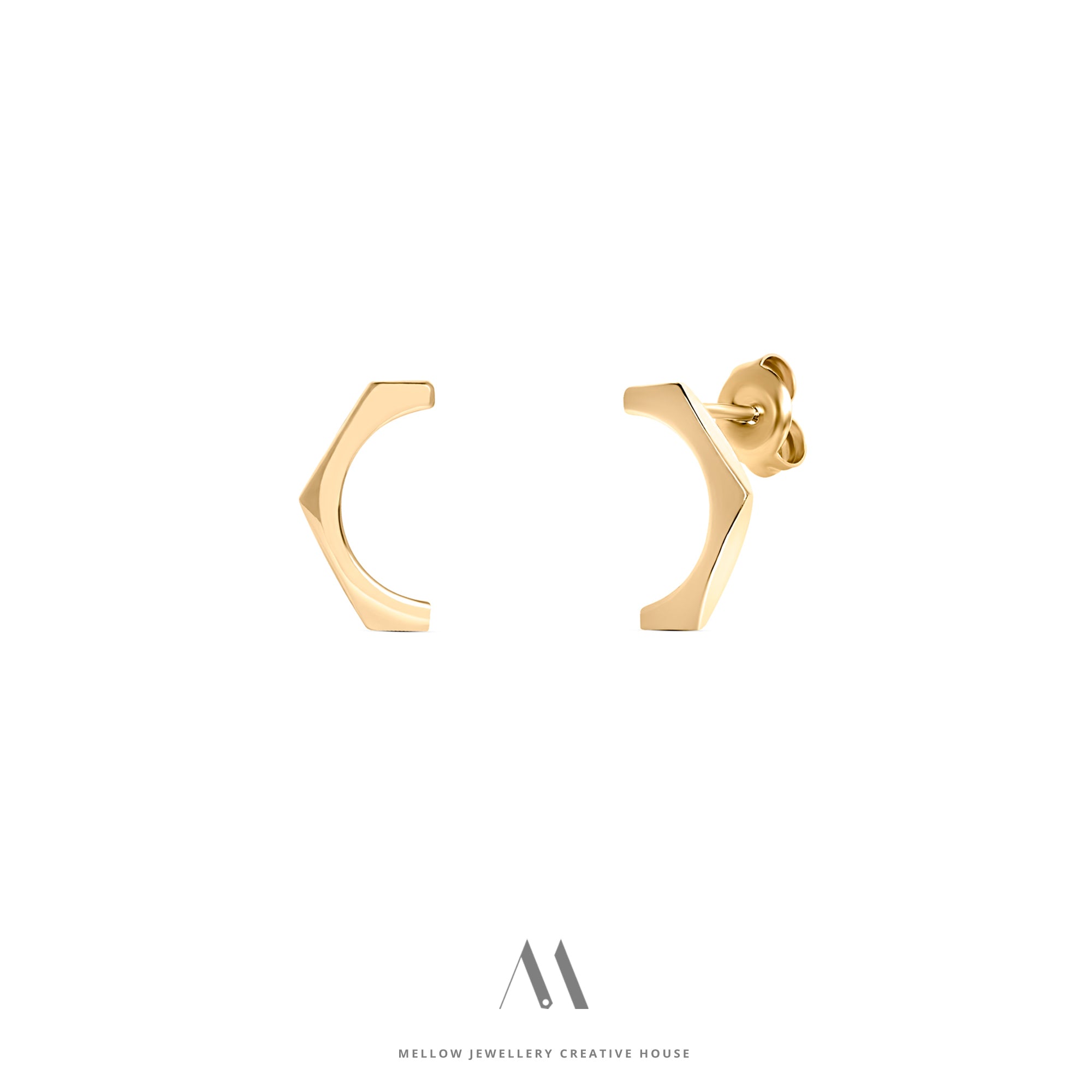 Solid gold earrings E3/Au57