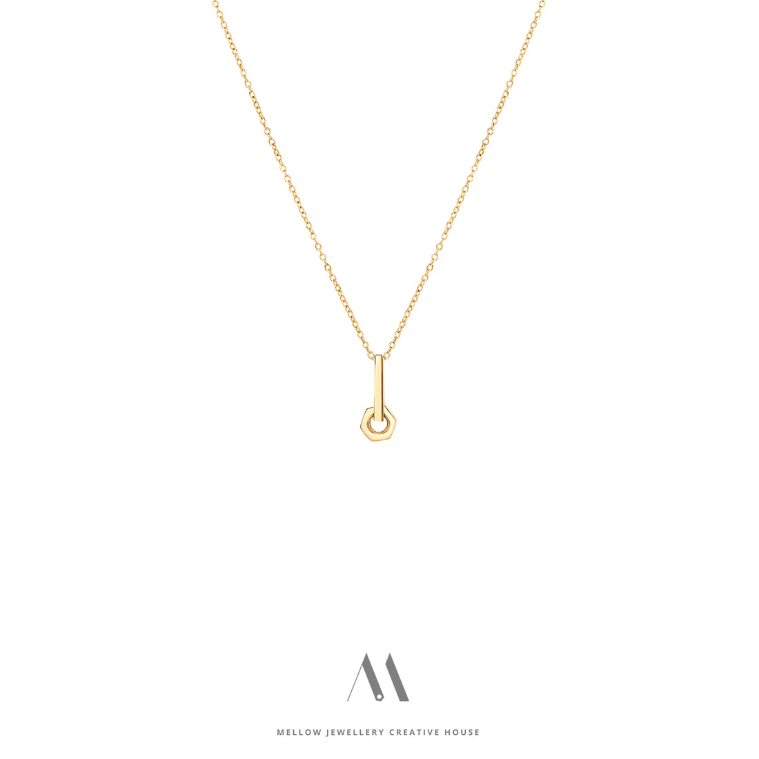 14k solid gold necklace N4/Au05