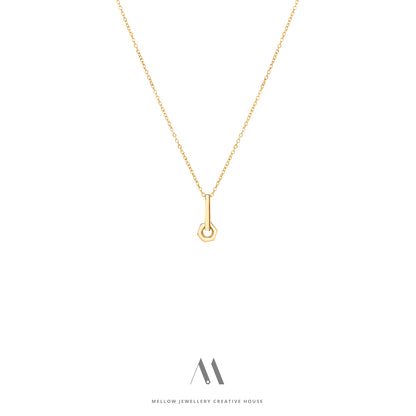 14k solid gold necklace N4/Au05