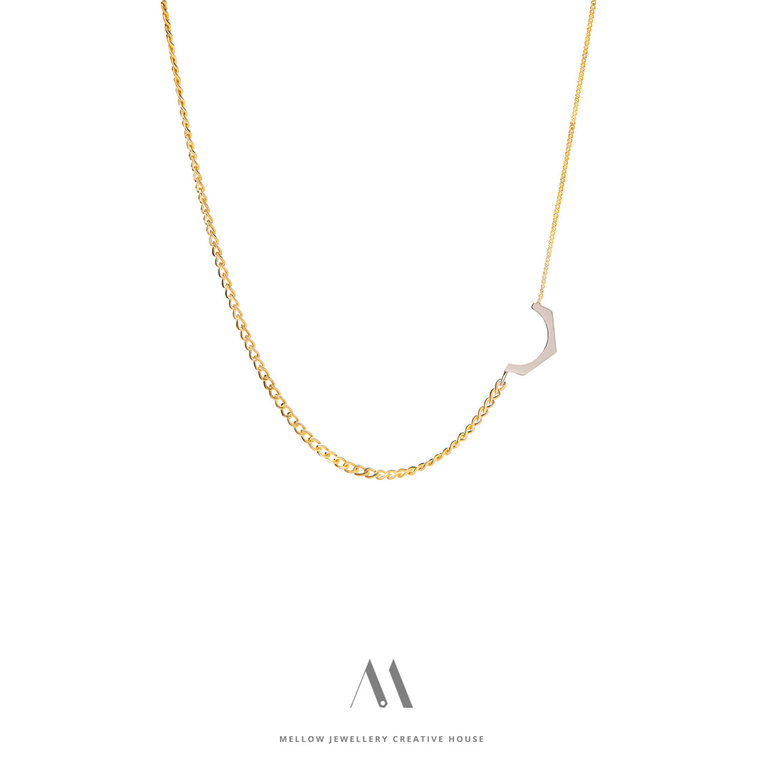 14k solid gold Diamonds necklace N4/Au43