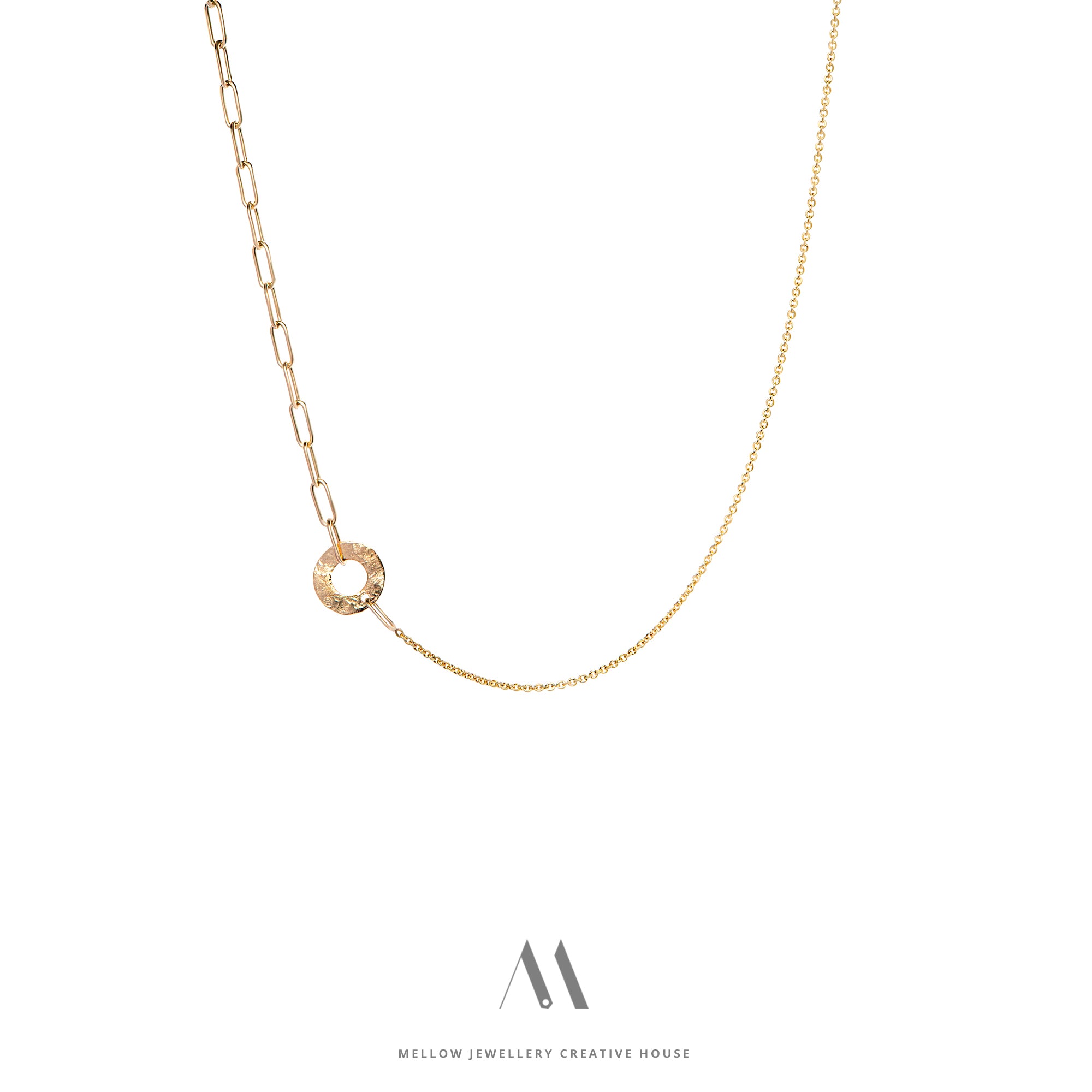 14k solid gold necklace N4/Au47