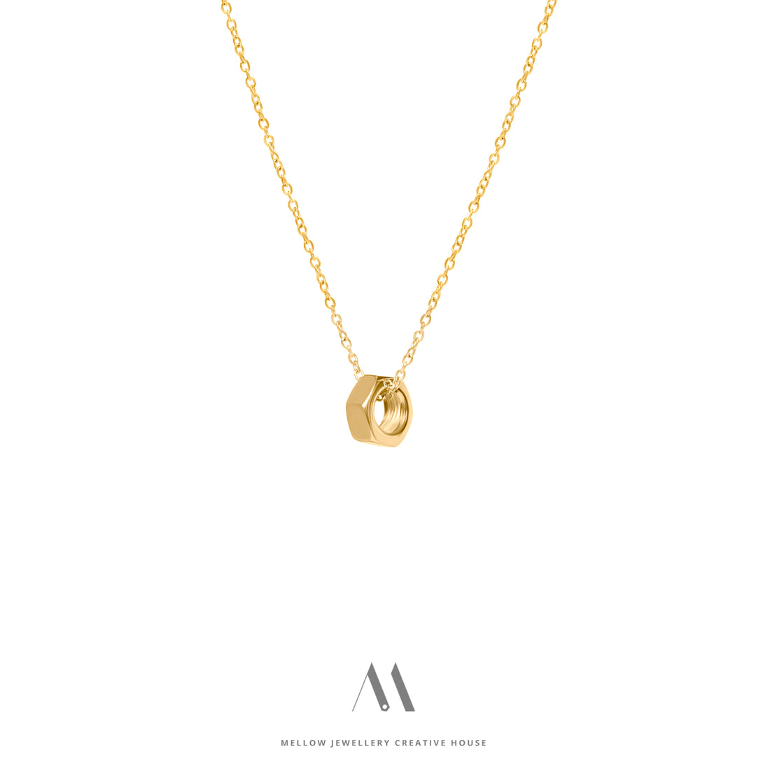 14k solid gold necklace N4/Au61