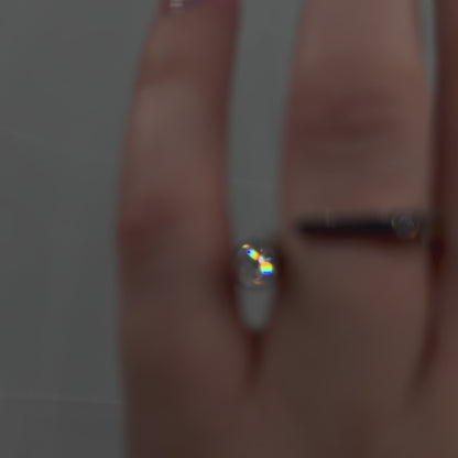 14k solid white gold Diamonds ring CMR/250