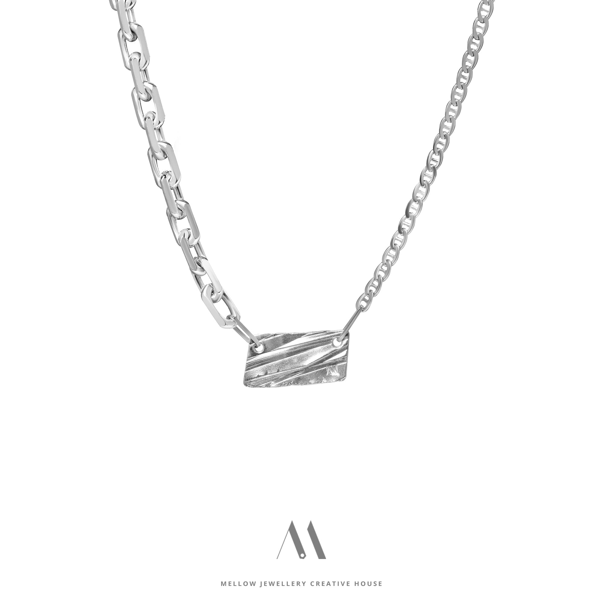Sterling silver necklace N4/SiE113 - Mellow Jewellery Creative House