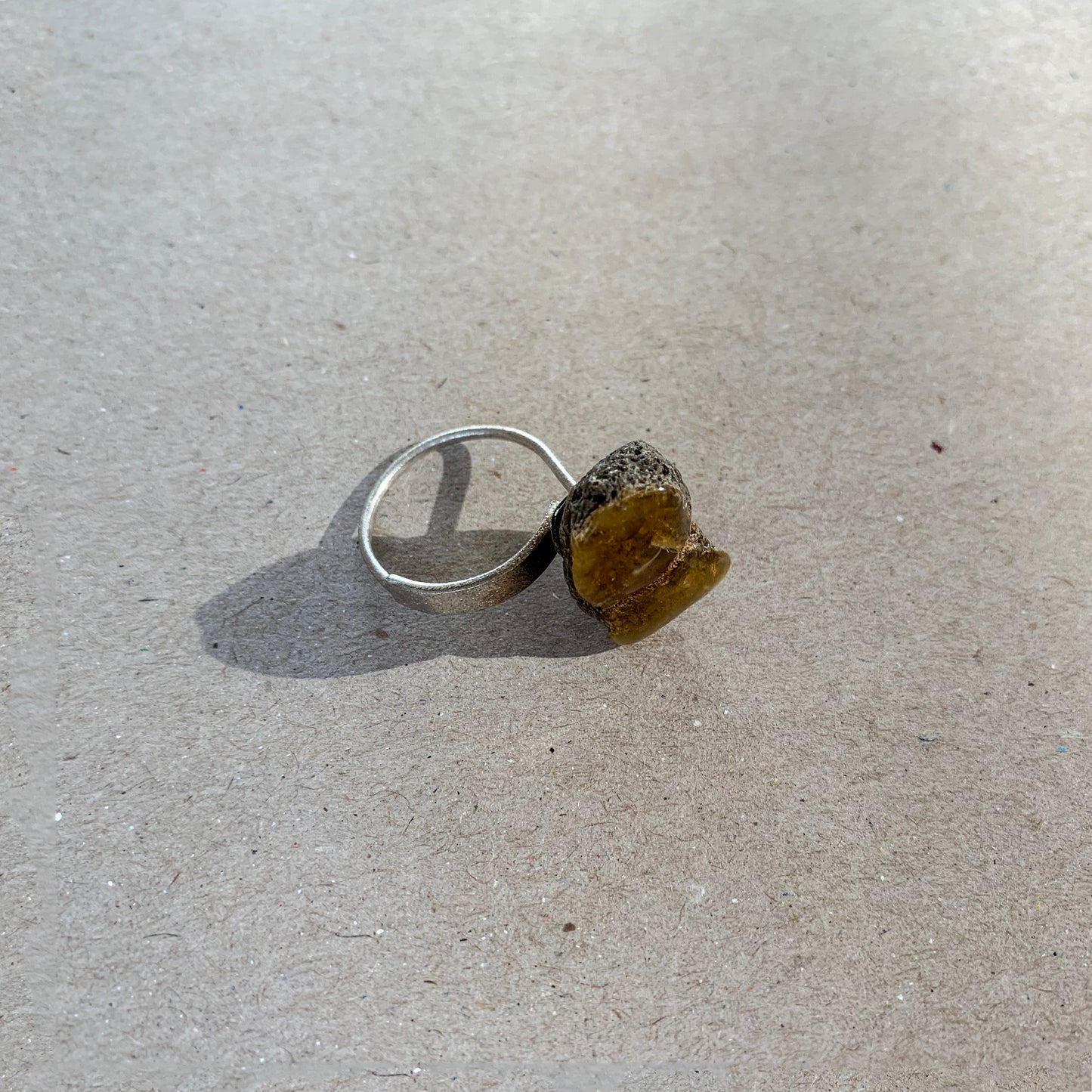 Baltic Amber sterling silver ring R5/SiAm05