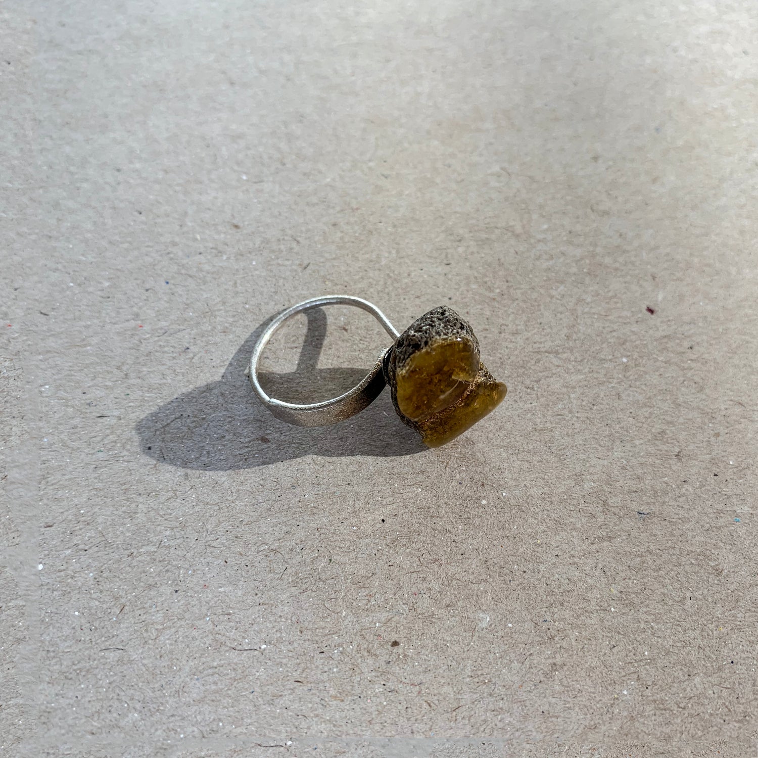 Baltic Amber sterling silver ring R5/SiAm05