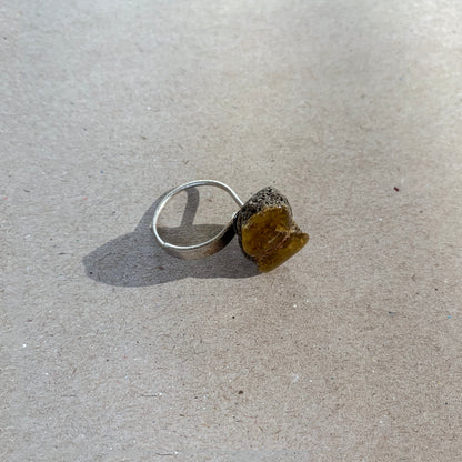 Baltic Amber sterling silver ring R5/SiAm05