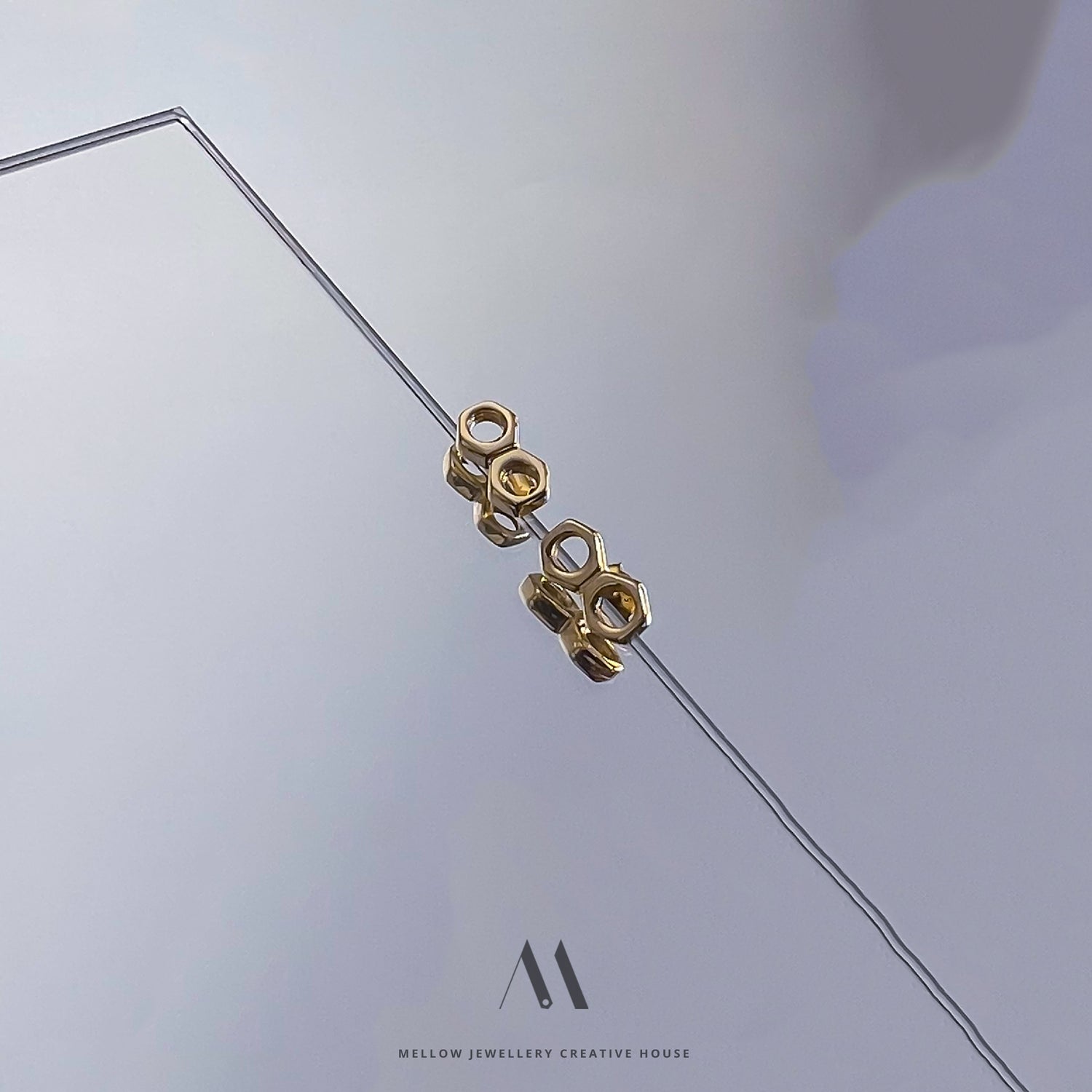 Solid gold earrings E3/Au39-15