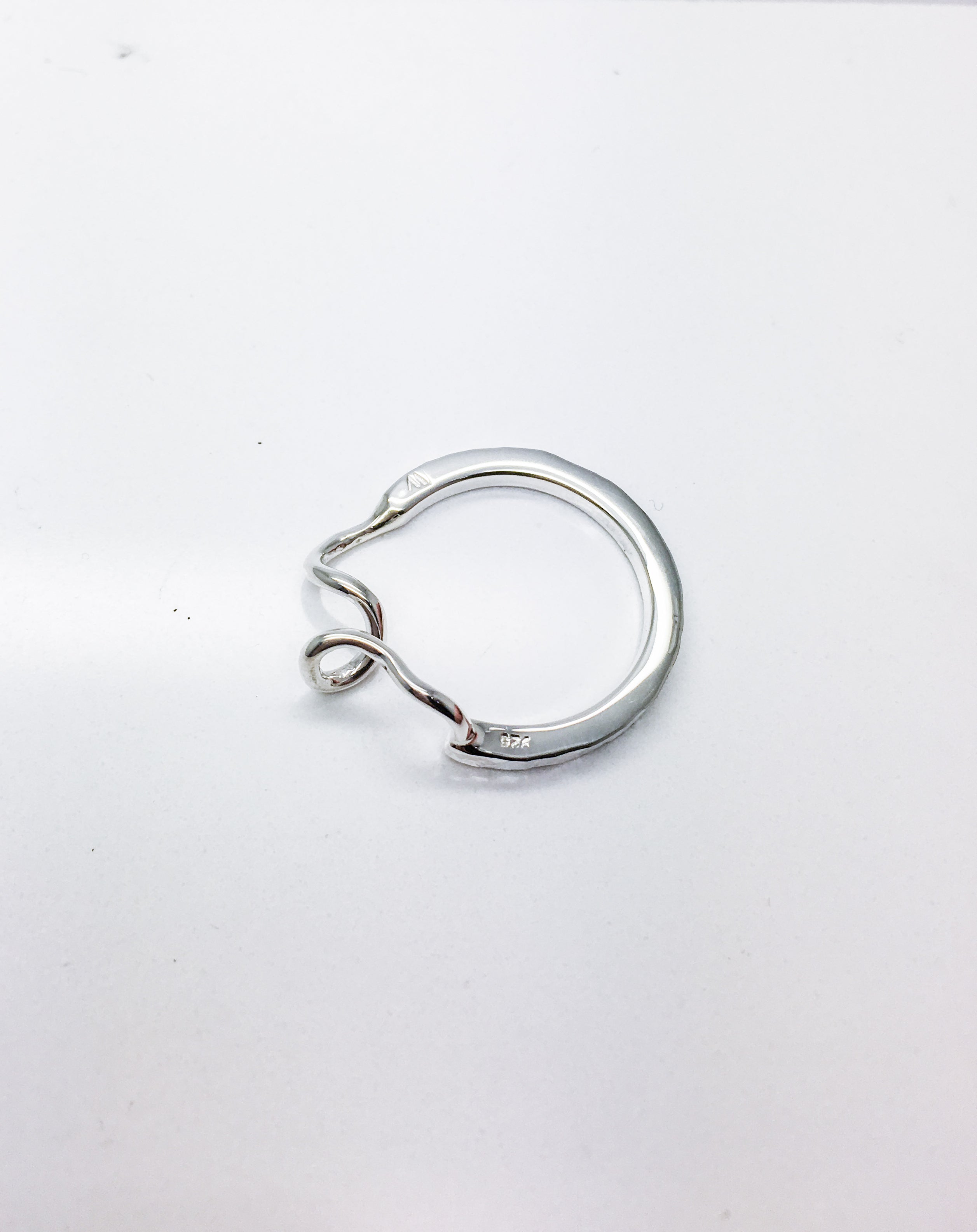 contemporary sterling silver ring