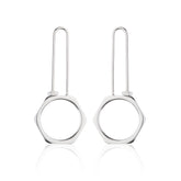 Sterling silver handmade concept jewellery earrings